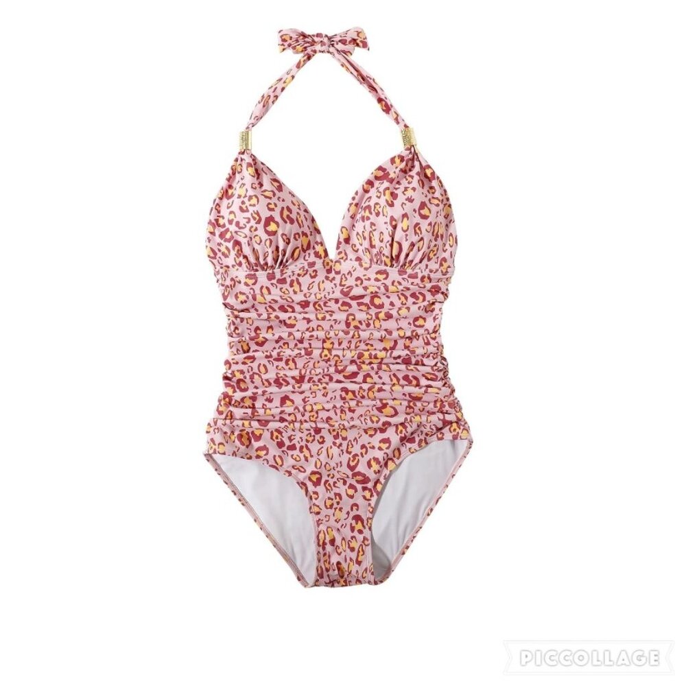 Womens One Piece Halter Swimsuit Size Medium NWOT